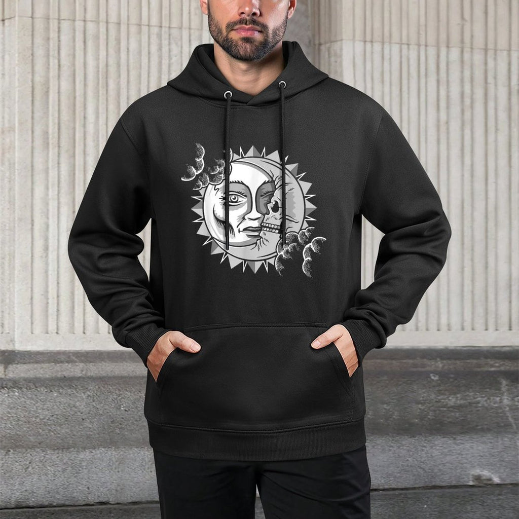 Tarot Astrology Sun Face And Skull Moon Mandala Pilling-Resistant Hoodie