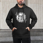 Tarot Astrology Sun Face And Skull Moon Mandala Pilling-Resistant Hoodie