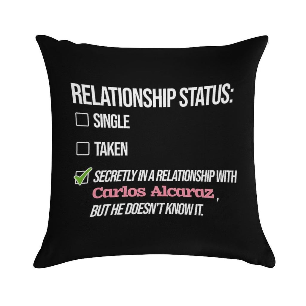 Relationship with Carlos Alcaraz Soft Ultra-Soft Texture Throw Pillow