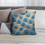 Blue Coastal Beach Soft Multiple Sizes Throw Pillow