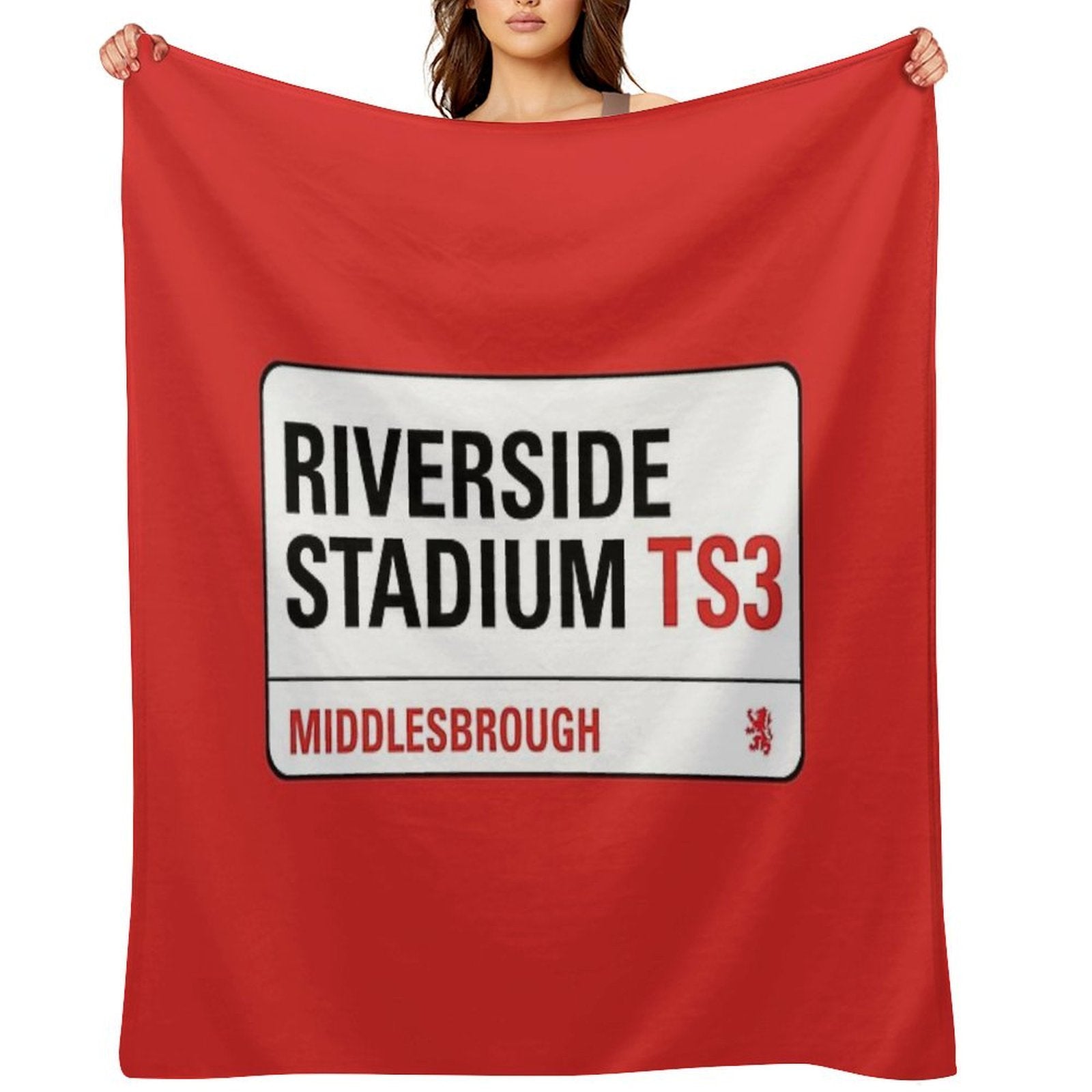 Riverside Stadium Middlesbrough Machine-washable Throw Blanket