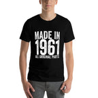 60 Years Old Made In 1961 Funny 60th Birthday  Moisture-wicking T-Shirt