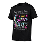 50th Birthday Gift Girl 50th Birthday Queen April 1975  Classic T-Shirt