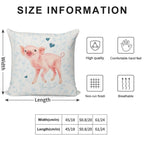 Cute Piglet by Maria Tiqwah Soft Decorative Cover Throw Pillow