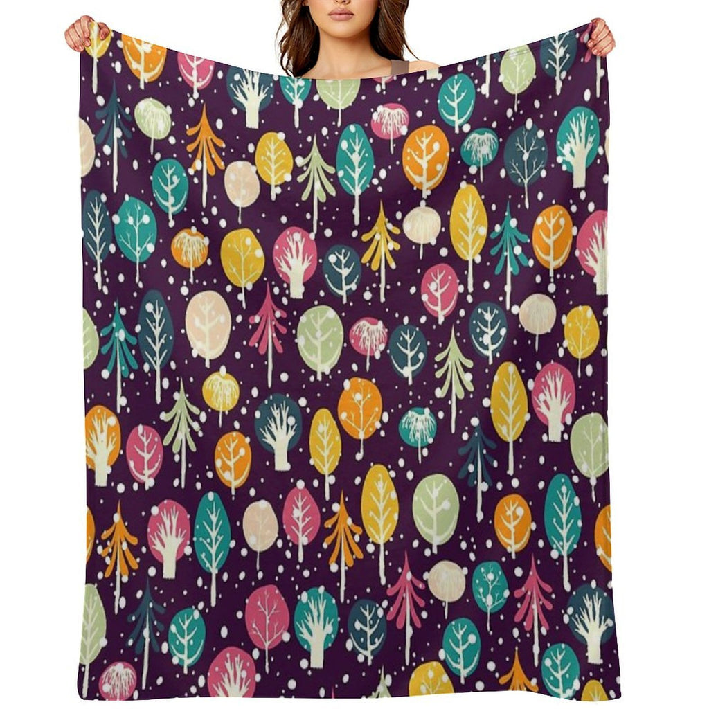 Night Forest Eco-conscious Throw Blanket