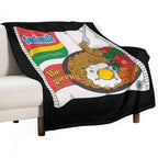 Indomiie Goreng - Fried Noodle - Indonesian Cuisine Special with Egg Plush Throw Blanket