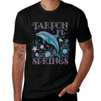 TARPON SPRINGS FL DOLPHIN LOVER COLORFUL BEACH SOUVENIR  Odor-resistant T-Shirt