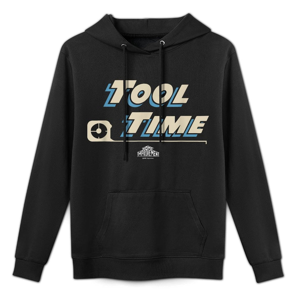 Home Improvement Iconic Quote Tool Time Big Chest Text Logo Medium-Weight Fabric Hoodie