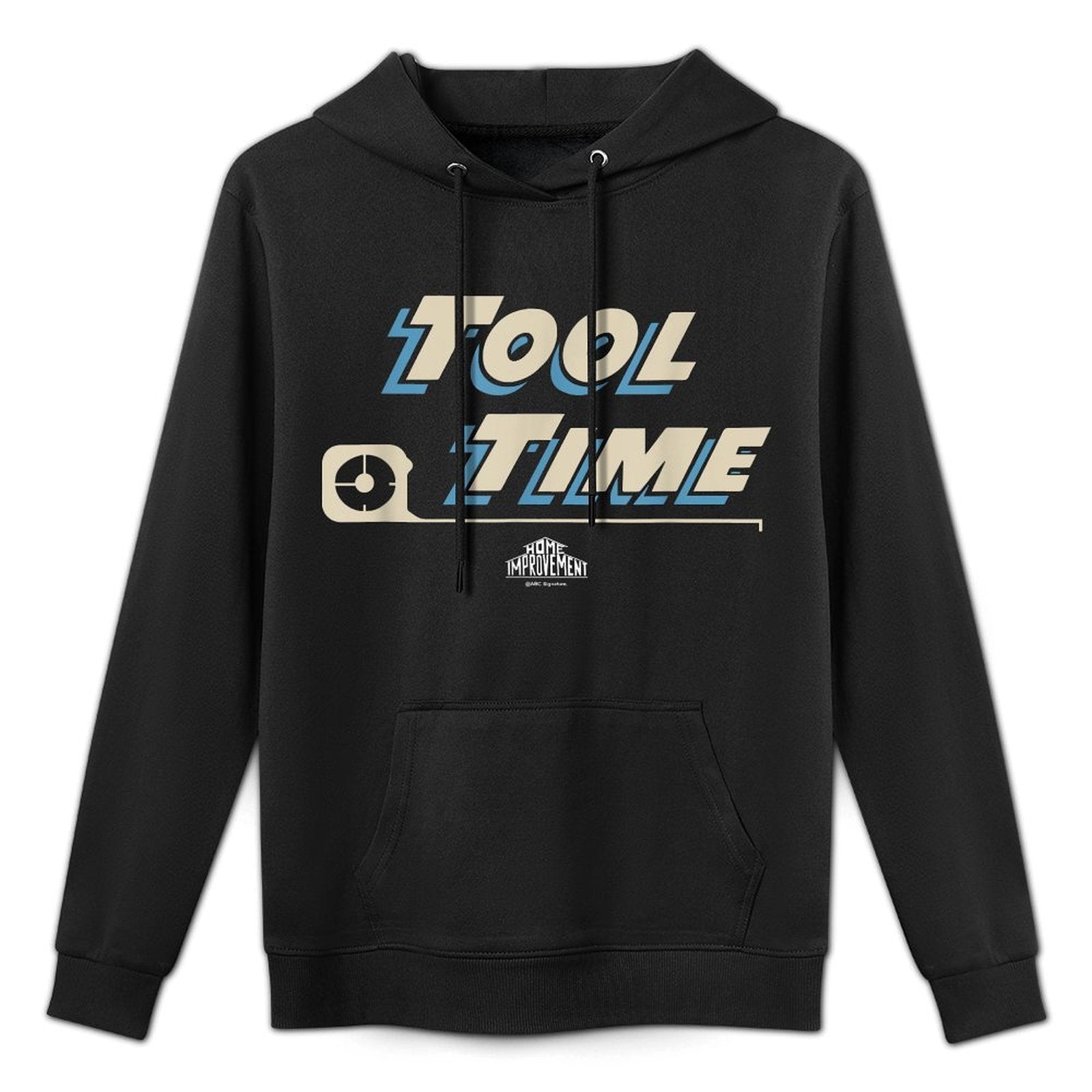 Home Improvement Iconic Quote Tool Time Big Chest Text Logo Medium-Weight Fabric Hoodie