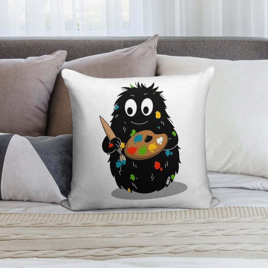 Barbouille - Barbapapa Soft Easy Maintenance Throw Pillow