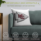 Basic Kansas City Chiefs Logo Soft Multiple Sizes Throw Pillow