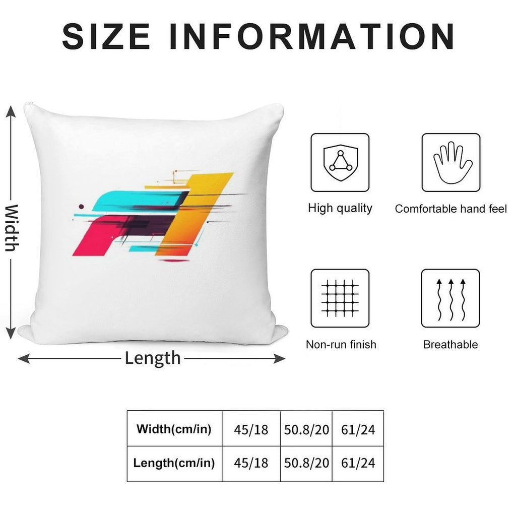 Formula 1 Modern Redesigned Logo Soft Multiple Sizes Throw Pillow