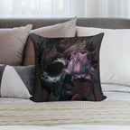 Death Blooms Soft Fade-Resistant Throw Pillow