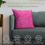 Lando Norris 2025 New Motif LANDO 4 Pink Soft Reinforced Edging Throw Pillow