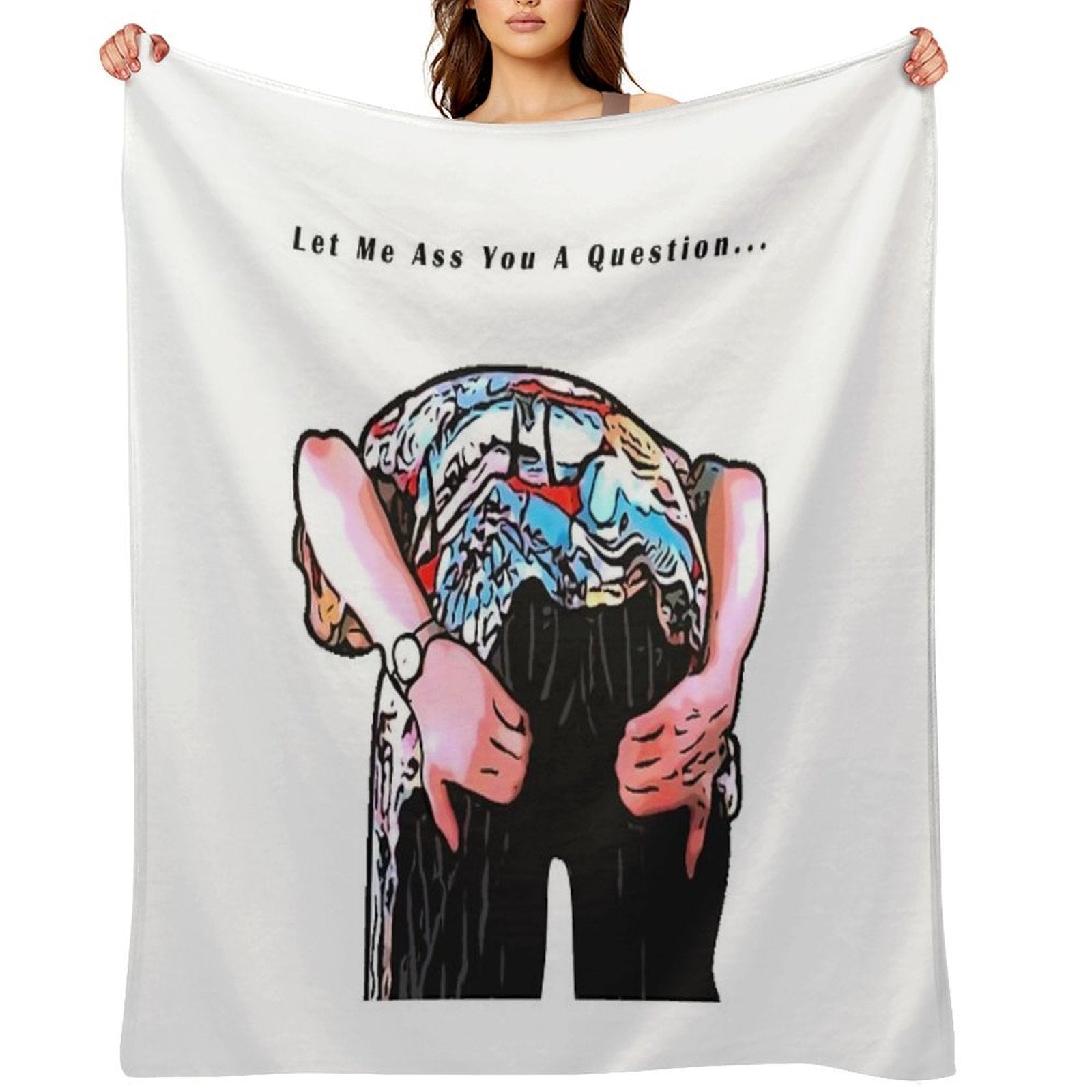 Pet Detective Cartoon Travel-friendly Throw Blanket
