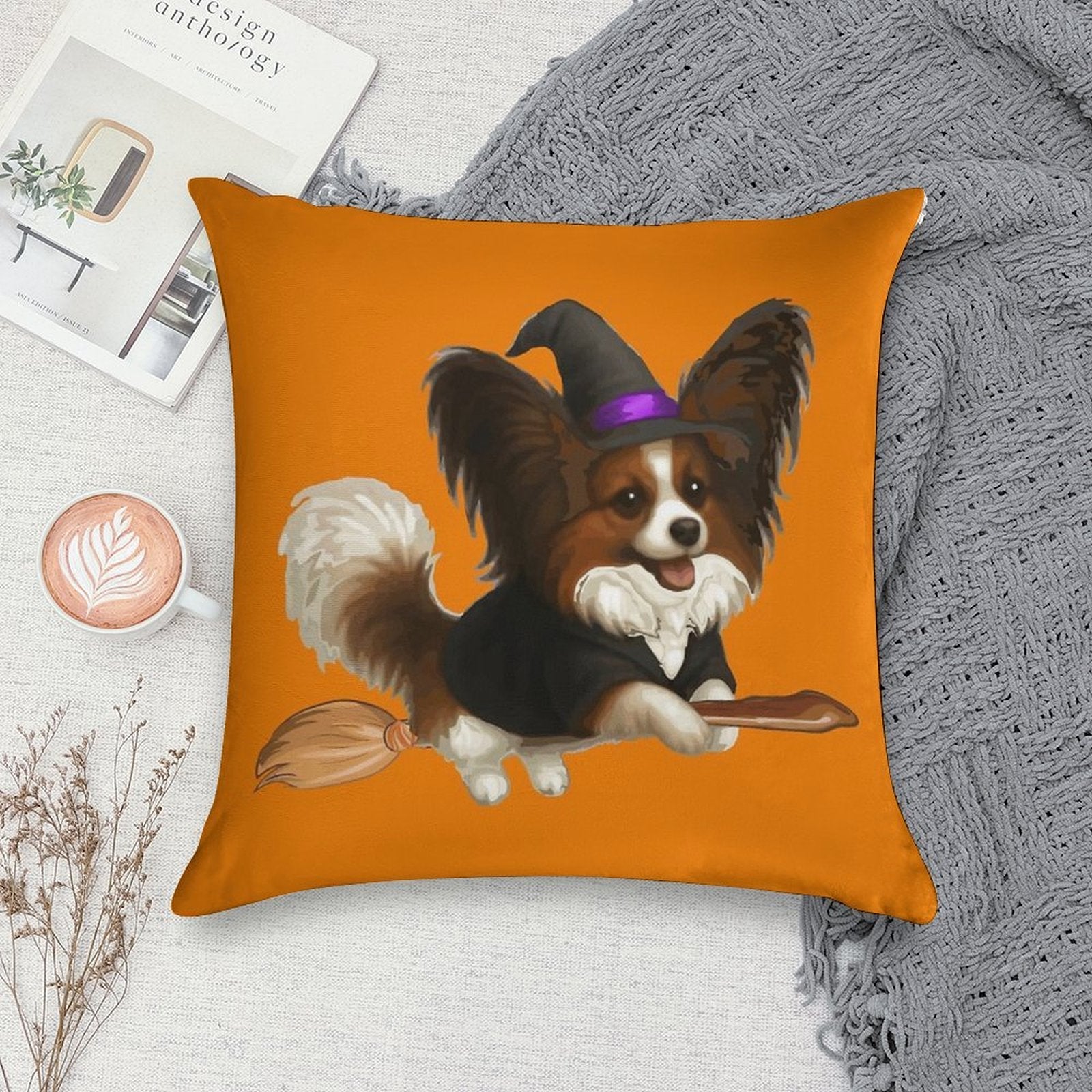 Bewitching Butterfly Ny H LaBs Creations © Soft Decorative Cover Throw Pillow