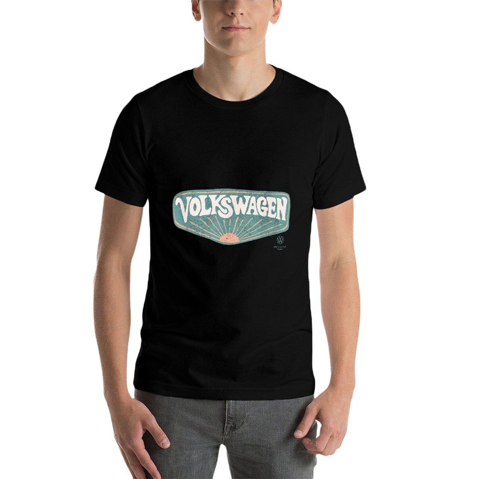 Volkswagen Retro 70s Sunset Logo Father's Day  Durable T-Shirt