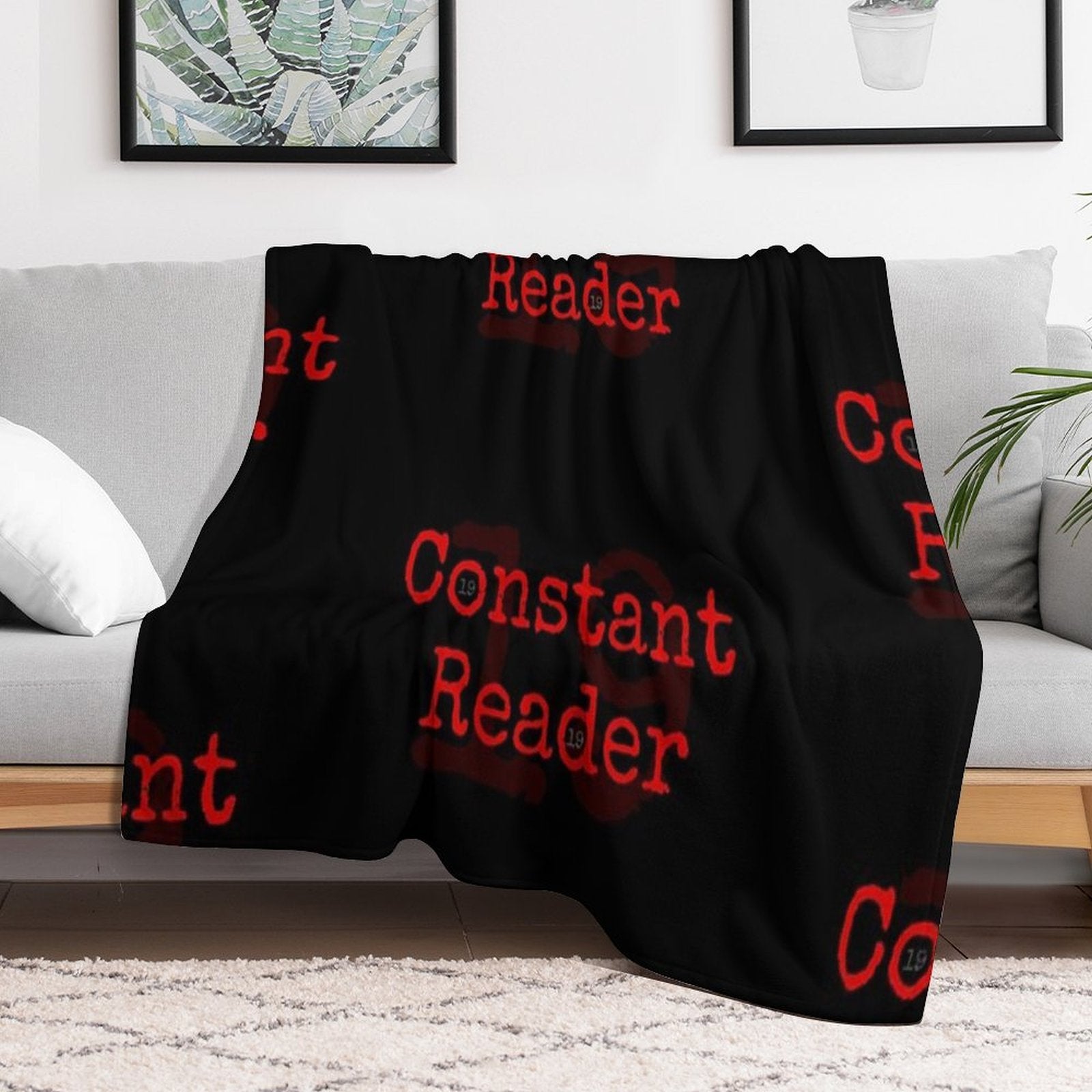 Constant Reader, Stephen King Fan Design Anti-pilling Throw Blanket
