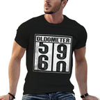 60th Birthday Funny Gift Men Women Oldometer 59-60  Relaxed-fit T-Shirt
