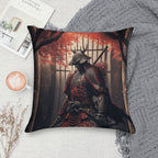 Armored Samurai Soft Shrink-Resistant Throw Pillow