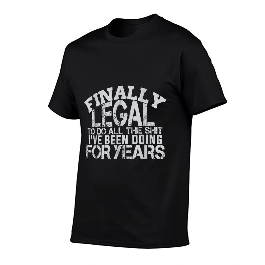 Finally Legal Funny 21st Birthday  Soft T-Shirt