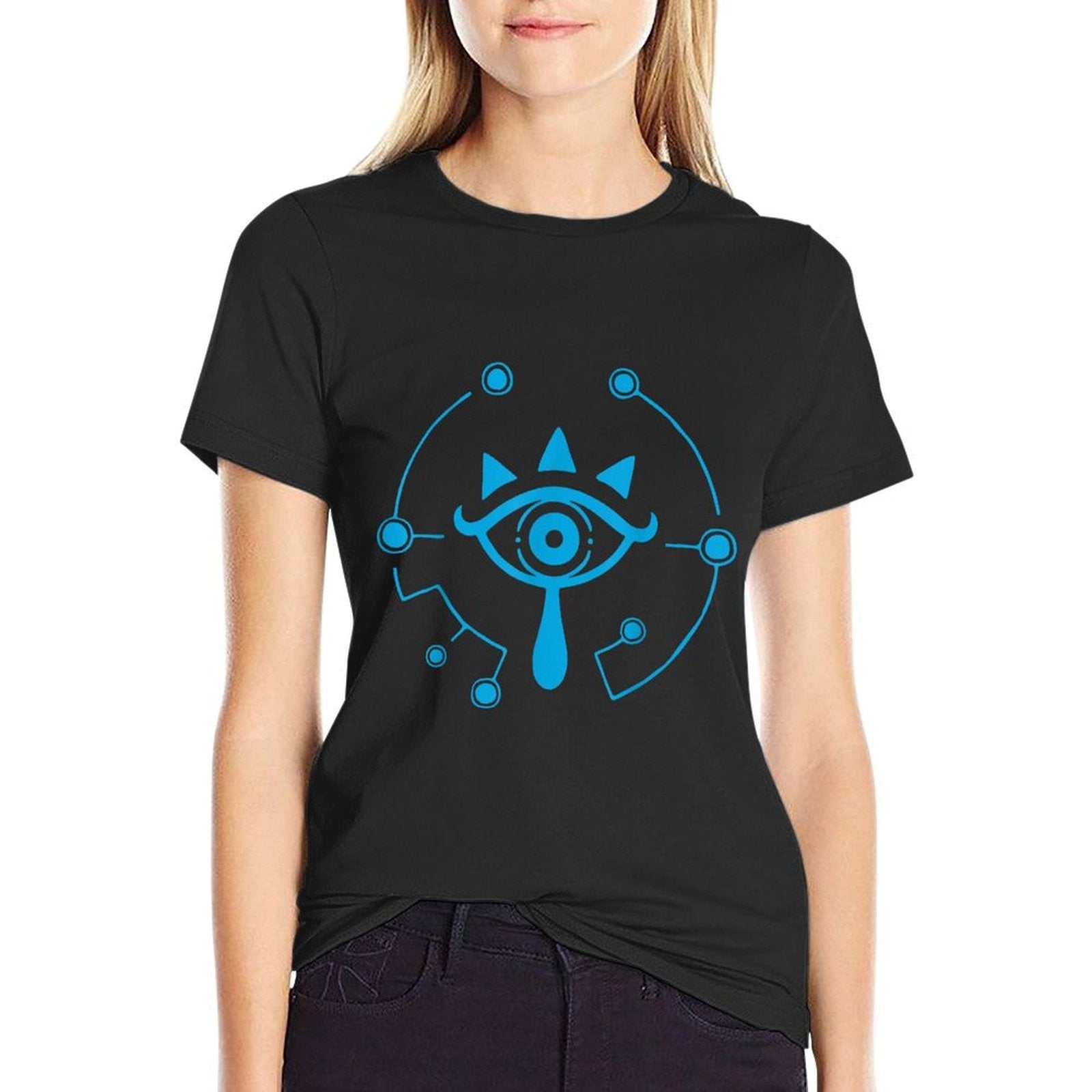Zelda Breath Of The Wild Sheikah Eye Logo Graphic  Moisture-wicking T-Shirt