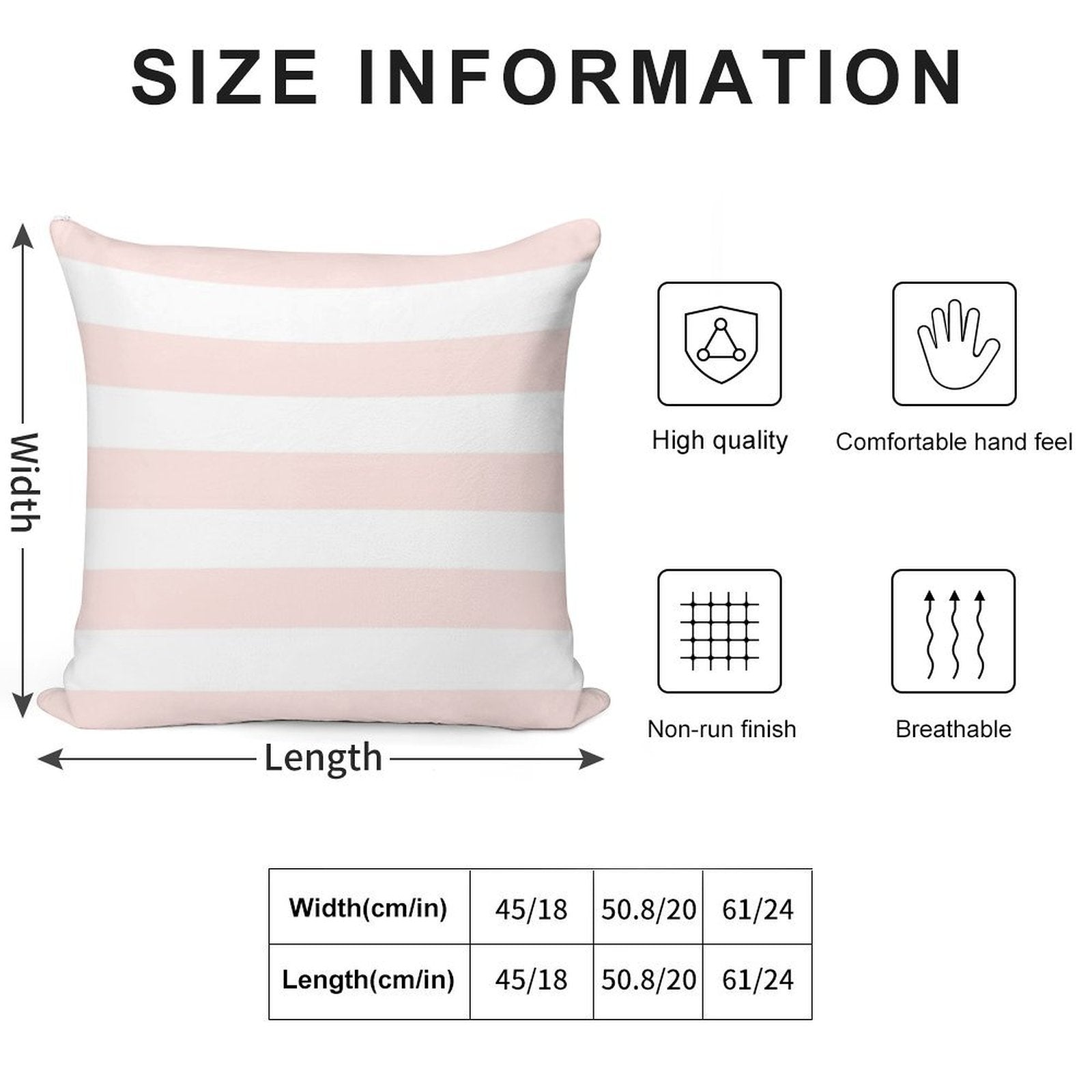 Blush 1 Complement Pale Blush Pink And White Stripe Pattern Soft Style Accent Throw Pillow