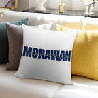 Moravian University 3 Soft Reinforced Edging Throw Pillow