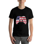 4th Of July T Video Game Gamer Kids Boys Men USA  Trendy Pattern T-Shirt