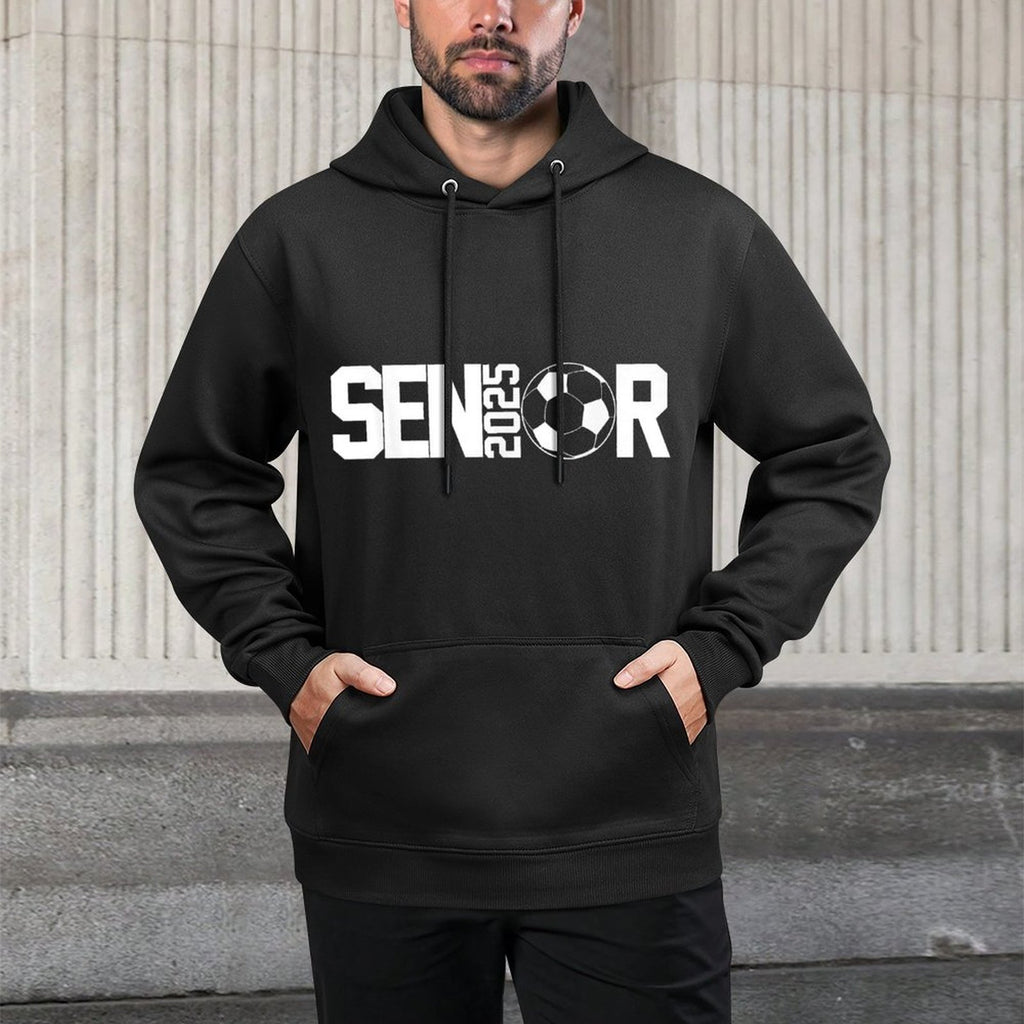 Graduate Class of 2025 Senior Soccer Player Graduation Shrink-Resistant Hoodie