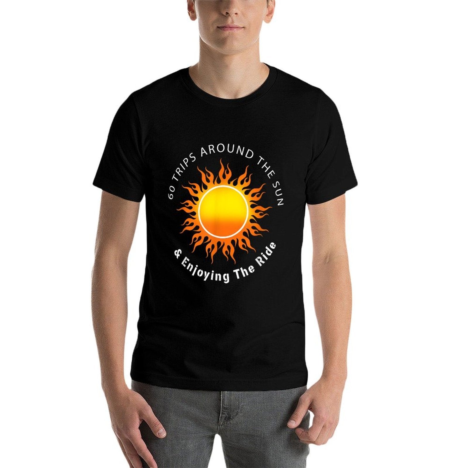 60 Trips Around The Sun 60th Birthday  Cotton T-Shirt