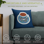 Turkish Coffee Soft Bedroom Essential Throw Pillow