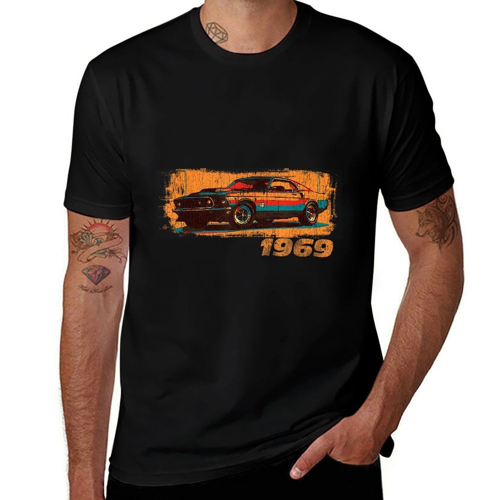 Vintage 1969 50th Birthday Classic Muscle Car Retro  Versatile T-Shirt