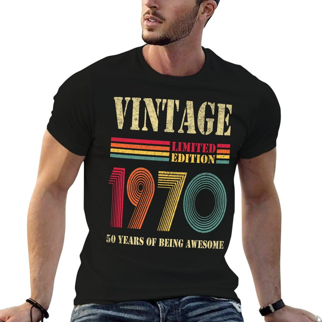 Vintage 1970 Clothes 50 Years Old Retro 50th Birthday Gifts Premium  Breathable T-Shirt
