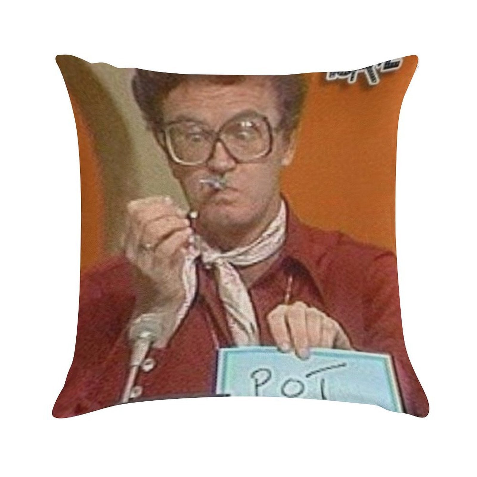 Charles Nelson Reilly Pot Soft Luxury Feel Throw Pillow