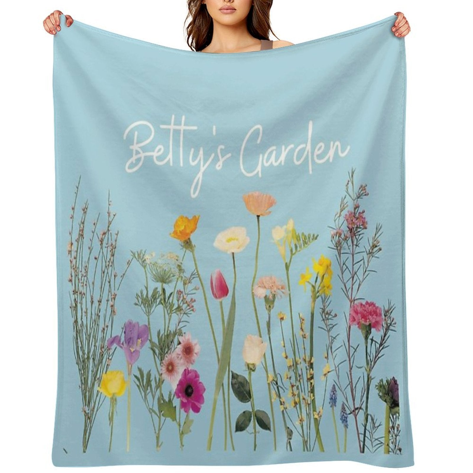Betty's Garden Lightweight Throw Blanket