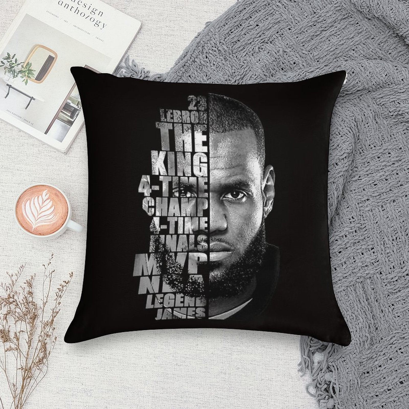 LeBron James - Legacy Soft Shrink-Resistant Throw Pillow
