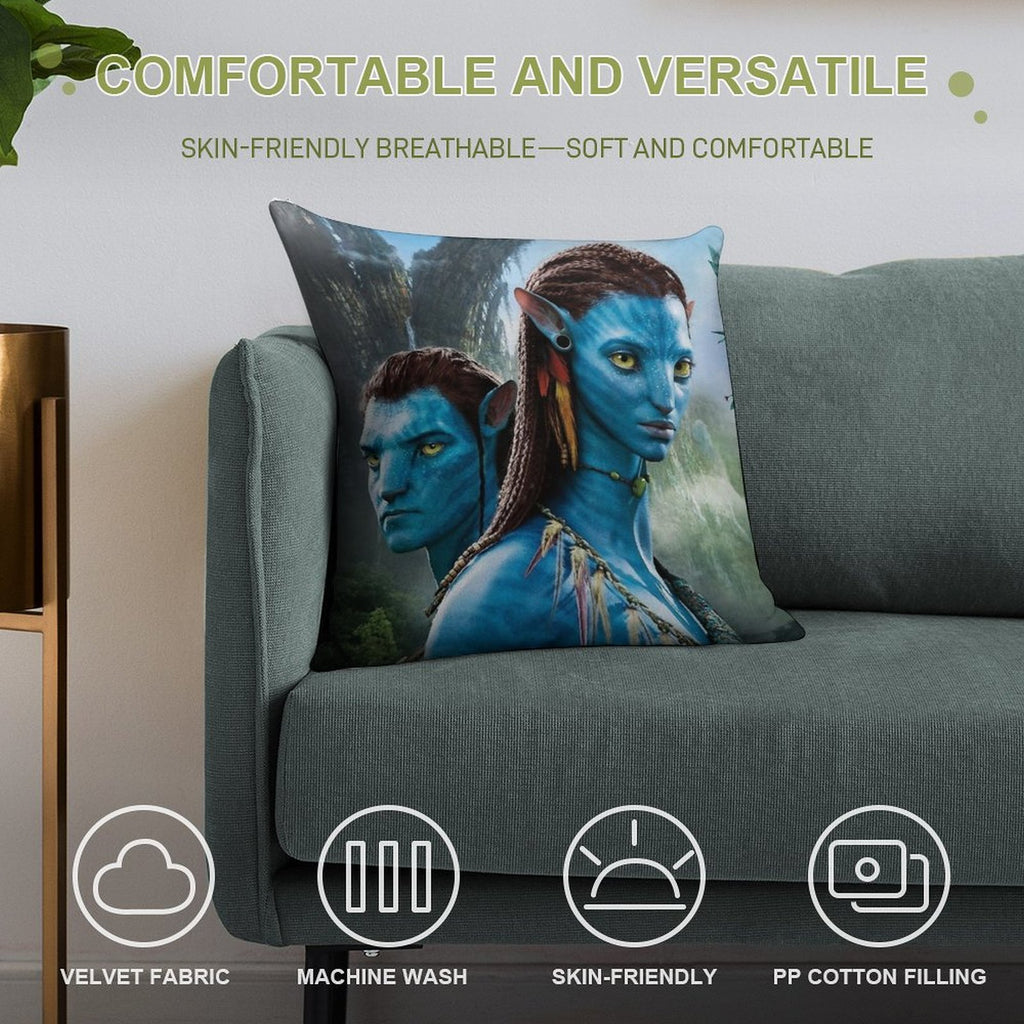 Avatar Print Soft Multiple Sizes Throw Pillow