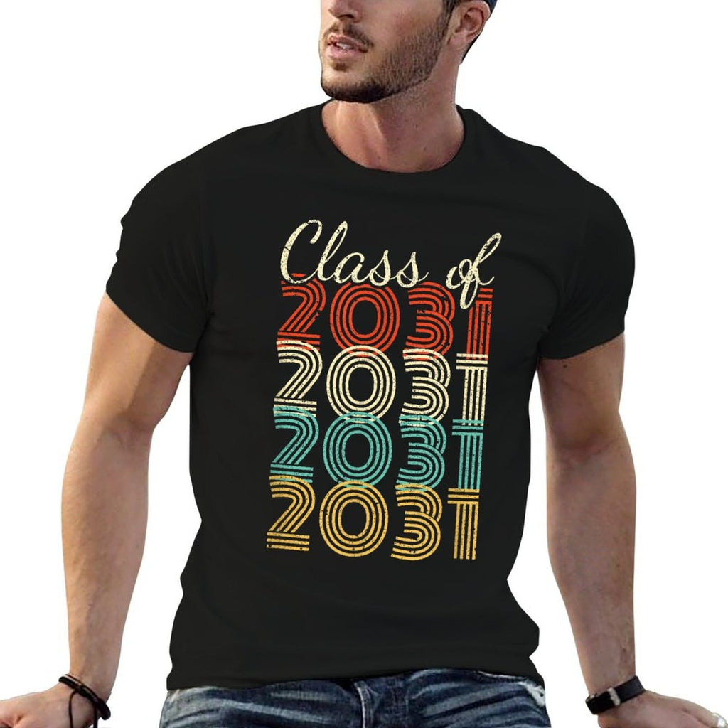 Class of 2031 Senior 2031 Graduation  Trendy Pattern T-Shirt