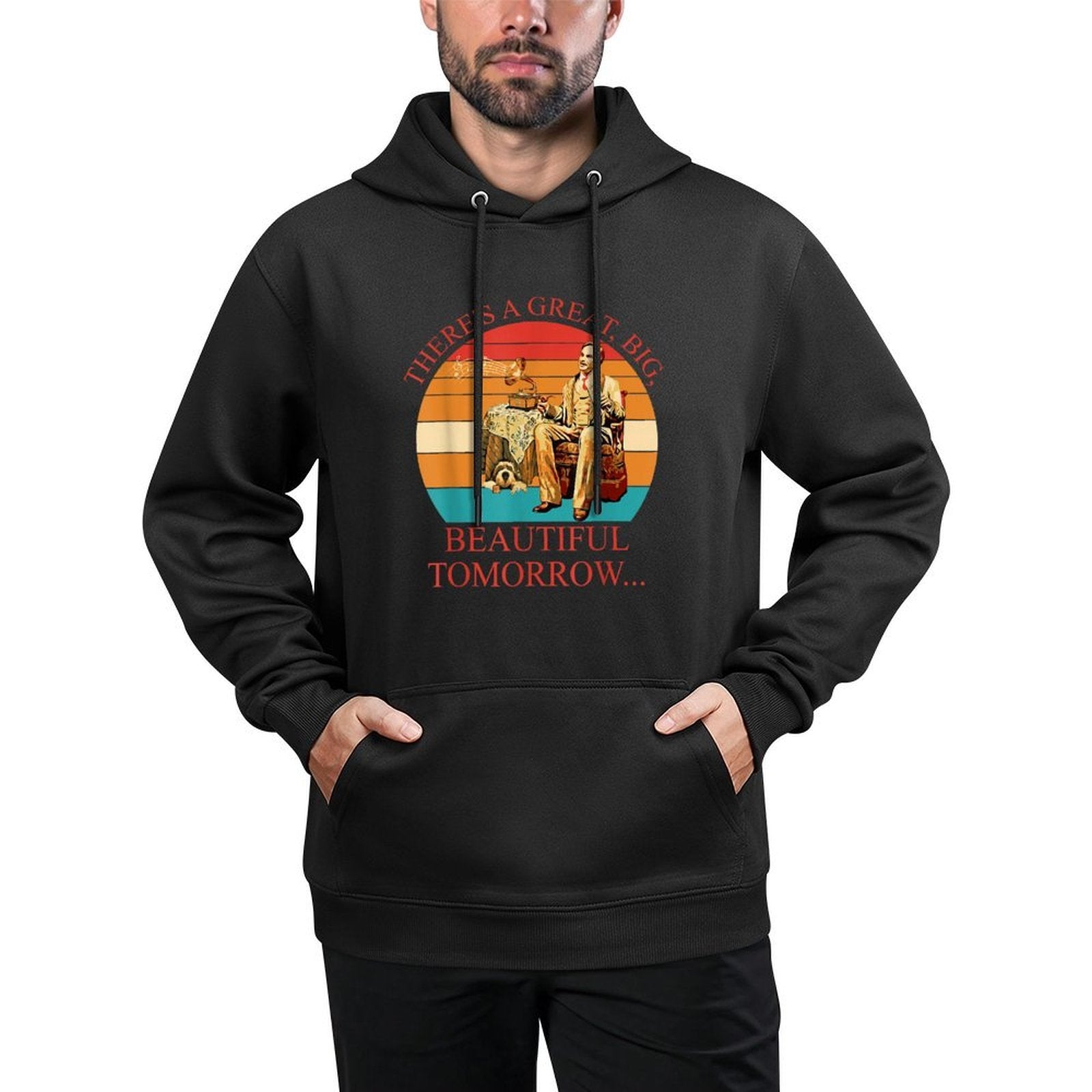 Theres A Great, Big, Beautiful Tomorrow Vintage Customizable Surface Hoodie