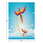 Phoenix Rising Easy Care Throw Blanket