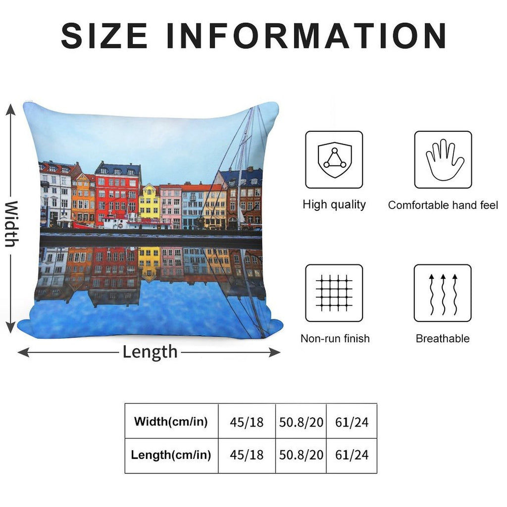 Copenhagen City Soft Style Accent Throw Pillow