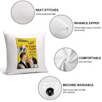 Retro Movie Art - The Thin Man Soft High-Density Material Throw Pillow