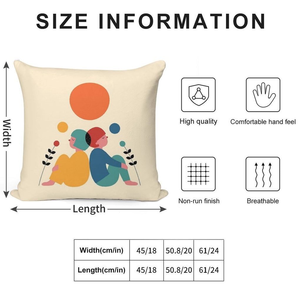 Miss You Soft Washable Throw Pillow