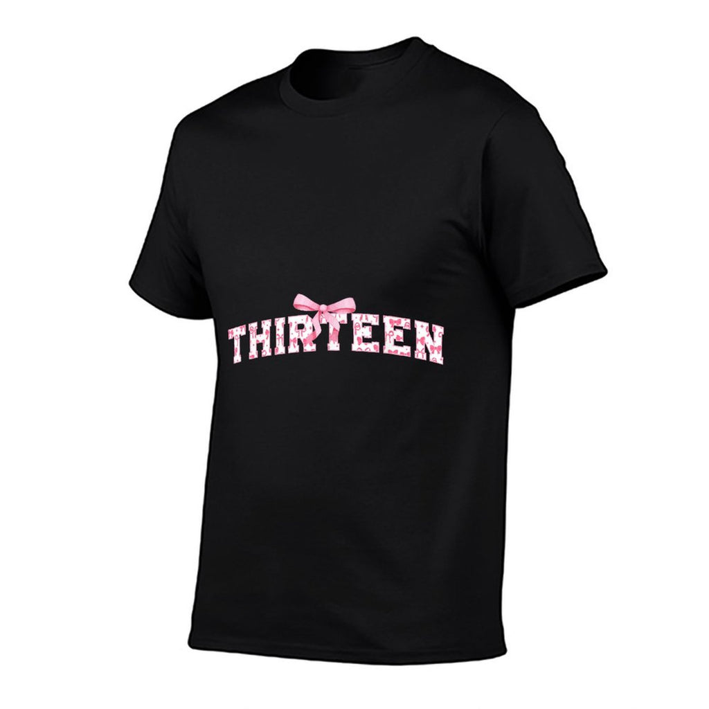 13th Coquette Themed Birthday Thirteen Year Old Coquette Bow  Quick-drying T-Shirt