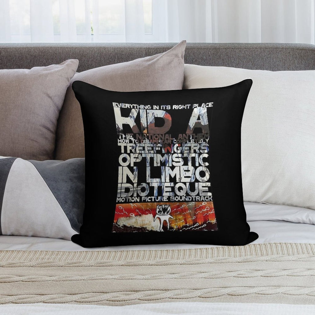 Radio Soft Short Plush Fabric Throw Pillow
