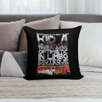 Radio Soft Short Plush Fabric Throw Pillow