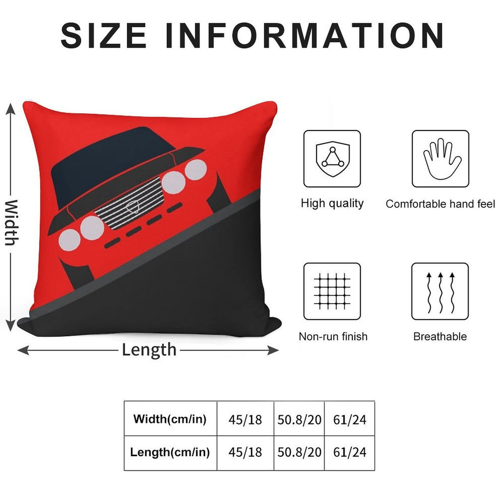 Lancia Fulvia Soft Shrink-Resistant Throw Pillow