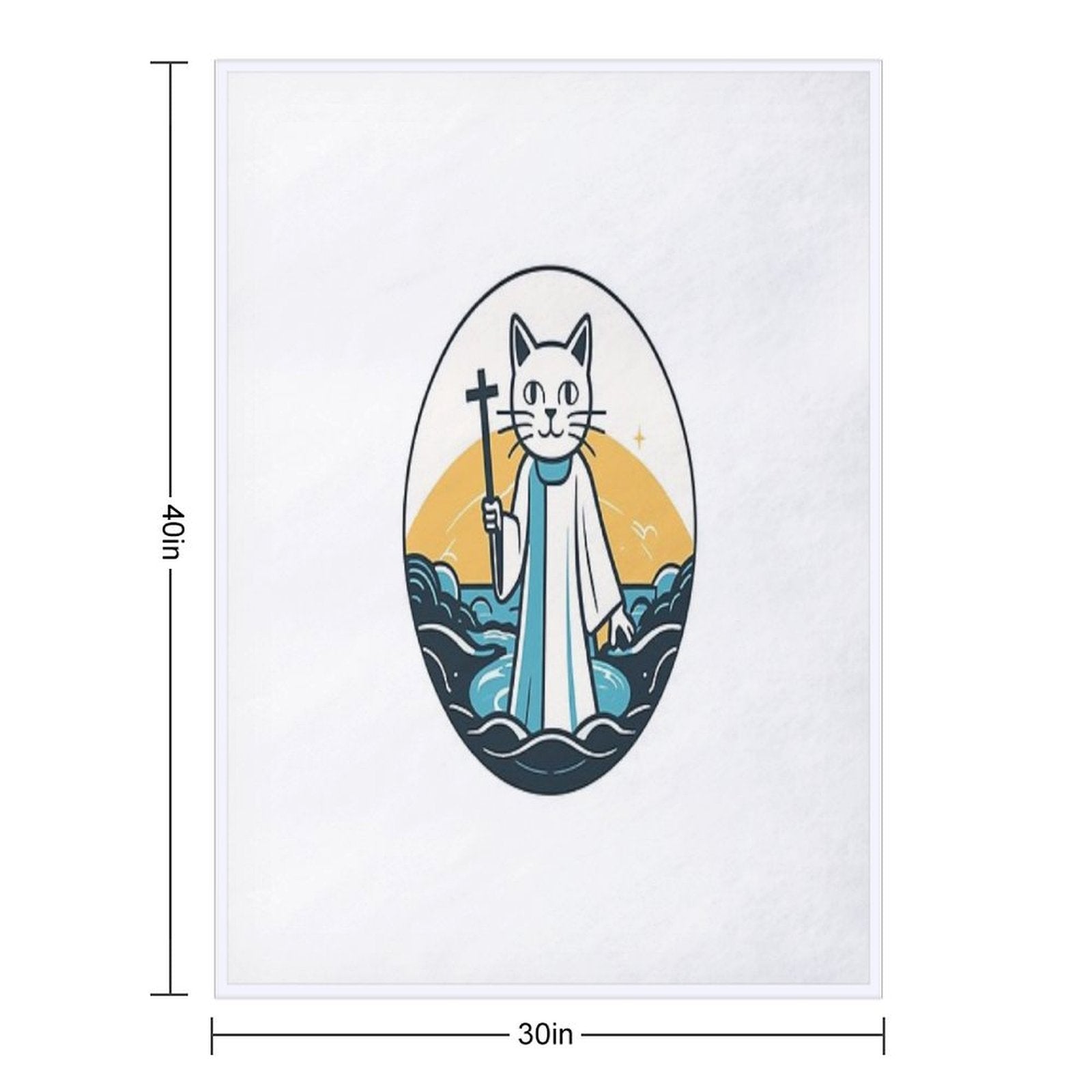 Jesus Kitten, Jesus Is Savior Cat Quick-dry Throw Blanket
