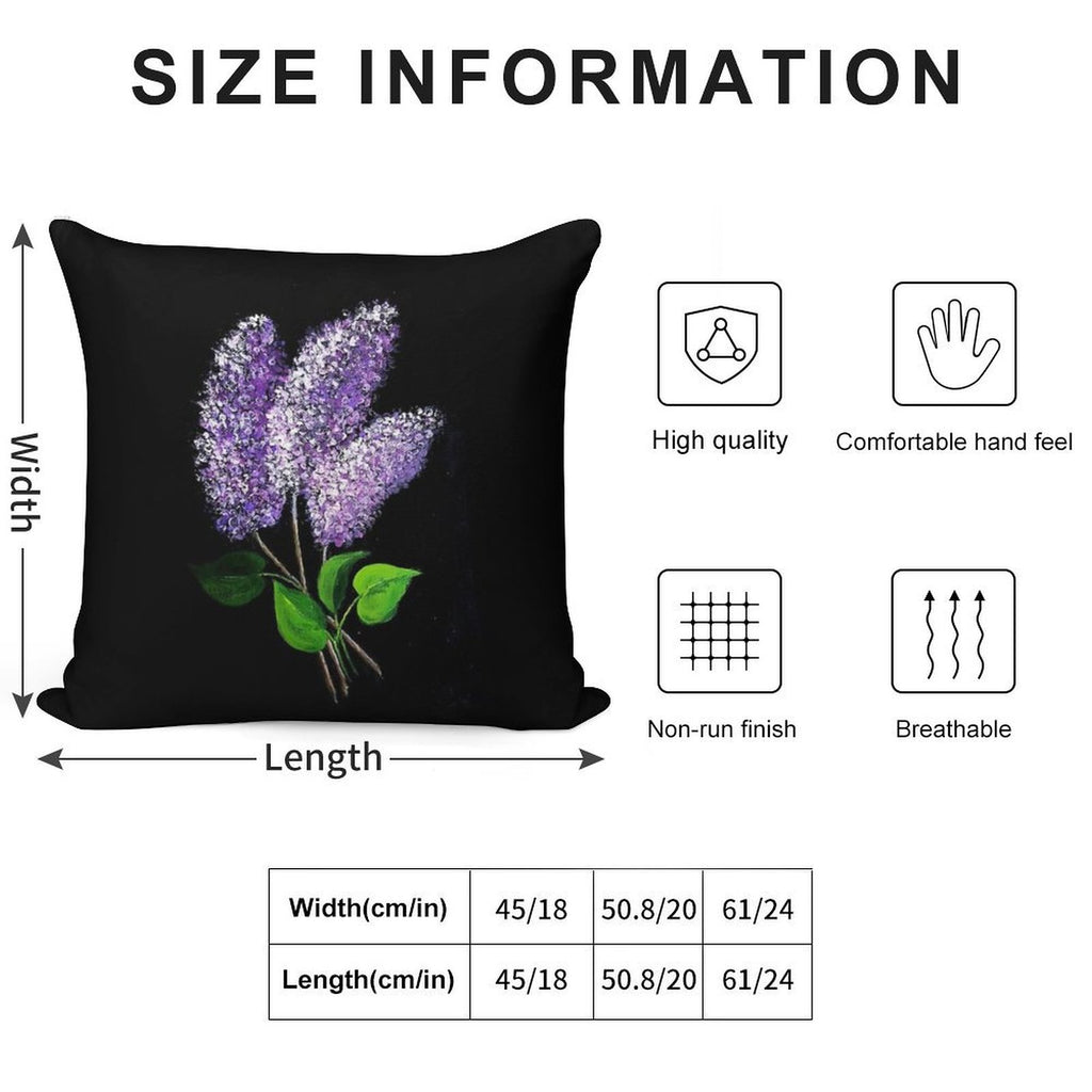 Lilac Soft Warmth Comfort Throw Pillow